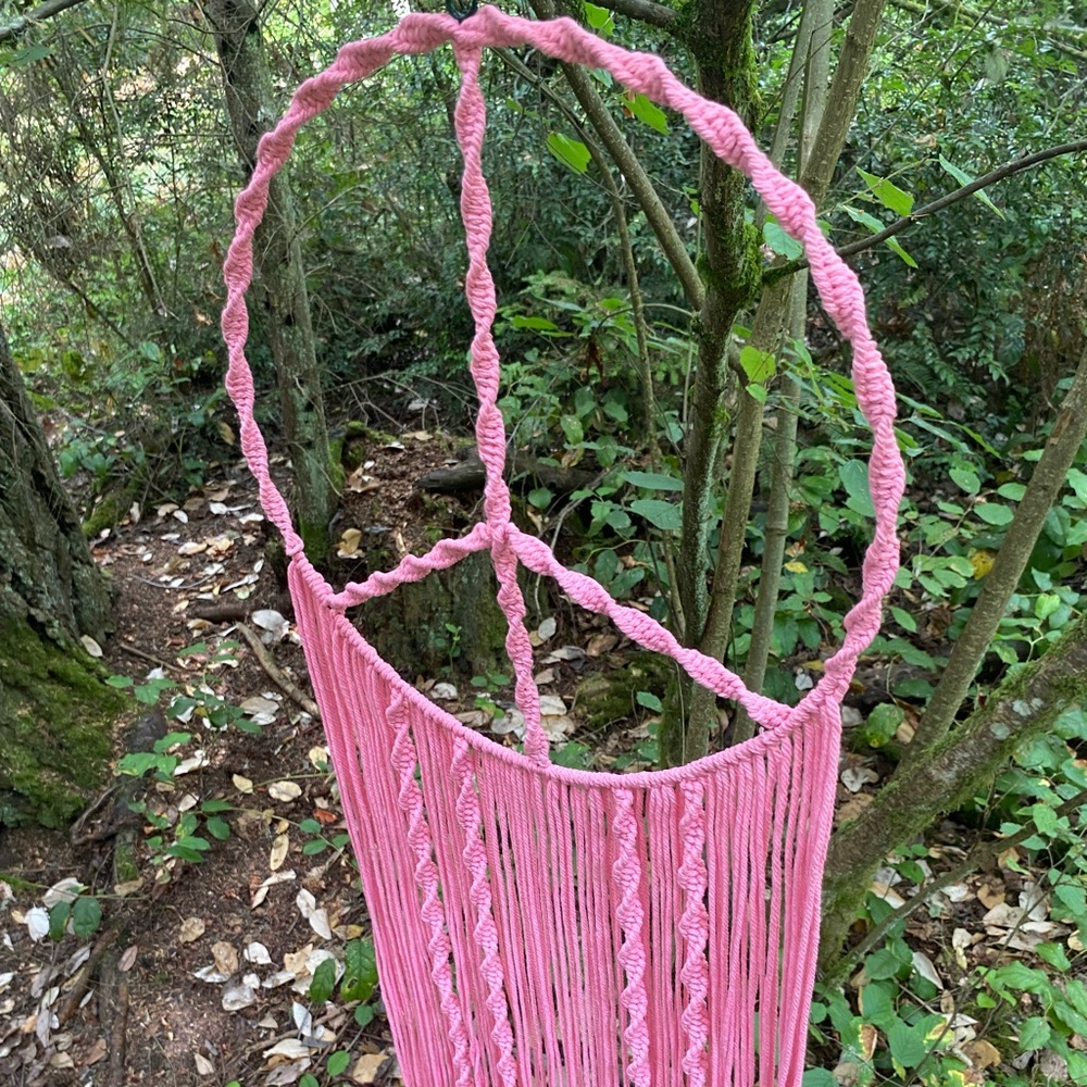 Macrame peace sign